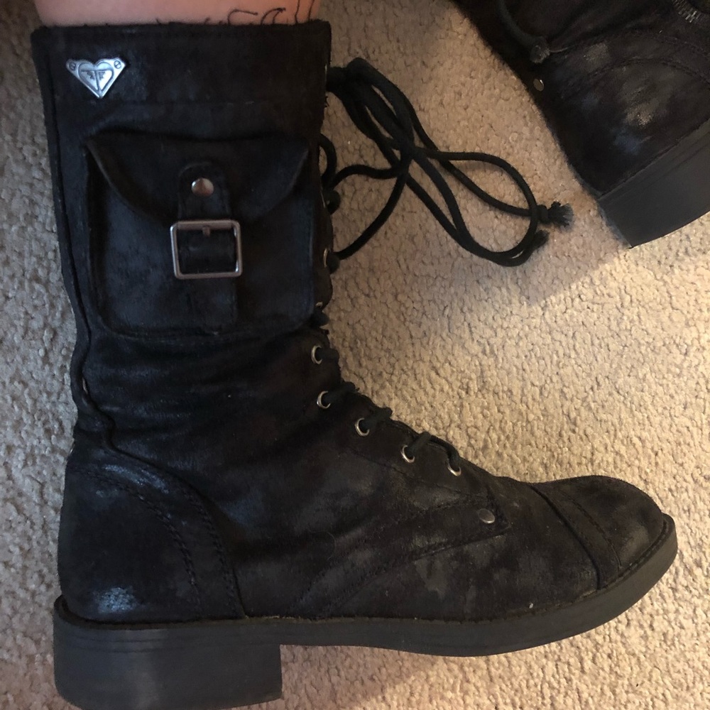 Roxy Brand Women’s Black Combat Boot